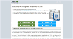 Desktop Screenshot of corruptedmemorycardrecovery.com